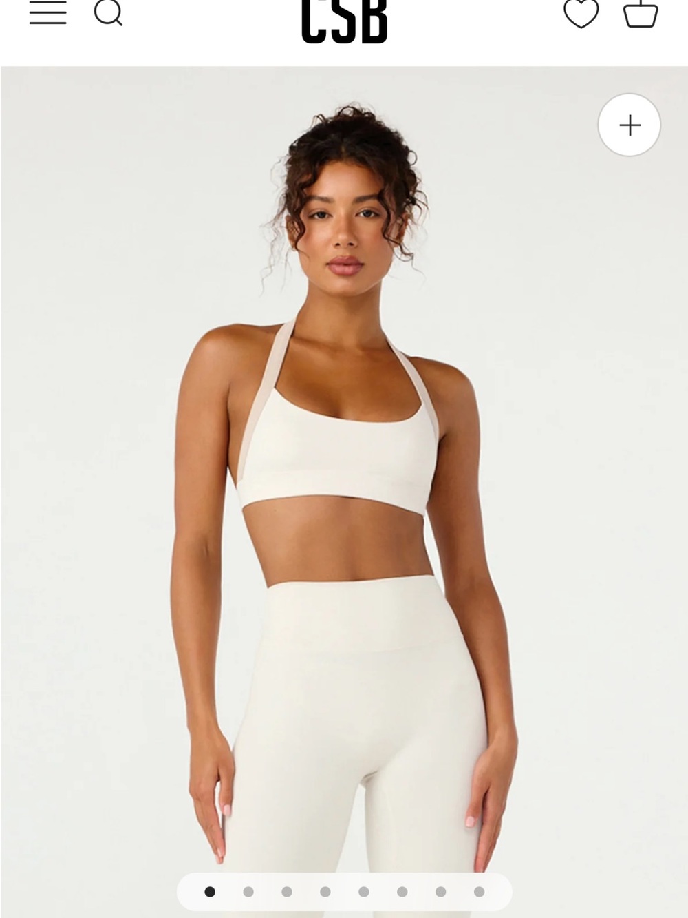 CSB Form Alani Crop - White/cream